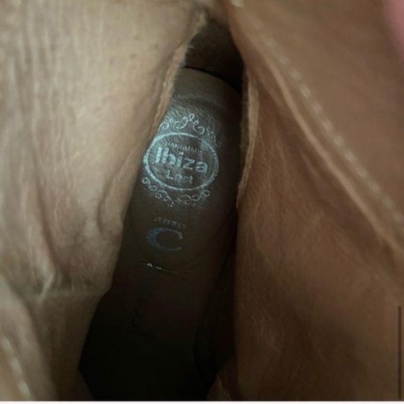 FREE PEOPLE Jeffrey Campbell leather fringe Roswell booties BOOTS Tan NWOB 9 - Picture 5 of 8